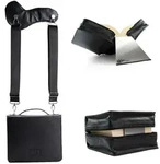HabersackSKIN Tasche PURO aus Nappaleder in Gr. XL in Onyx-Schwarz mit...