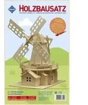 PEBARO 873 - Holzbausatz Windm&uuml;hle 78 Teile Holzkonstruktion zum Zusammenstecken /