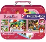 Bibi & Tina 2 x 100 2 x 150 Puzzle Teile im Metallkoffer / Schmidt Spiele GmbH /