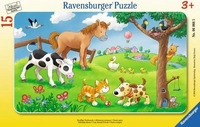 Ravensburger Spieleverlag Knuffige Tierfreunde. Rahmenpuzzle 15 Teile