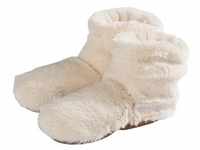 Warmies® Slippies Boots Deluxe beige Gr. 37-42 - Lavendelfüllung