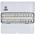 Schmincke Akademie Aquarell Metallkasten 24 x 1/2 N&auml;pfchen / Schmincke