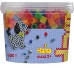 Hama 8572 - My first B&uuml;gelperlen Maxi 3+ Dose mit ca. 600 St&uuml;ck Neon Mix / Hama /