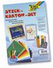 Folia Stickkarton DIY Set 25-teilig unbedruckt
