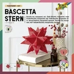 Folia Bascetta-Stern Set TRANSPARENTPAPIER 115g/m2 15x15cm 32 Blatt rot / Folia