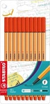 STABILO Fineliner point 88 rot 10er Set