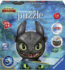 Ravensburger 3D Puzzle 11145 - Puzzle-Ball Dragons 3 Ohnezahn mit Ohren- 72 Teile -