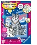 Ravensburger Malen nach Zahlen 27784 - S&uuml;&szlig;e Wolfsfamilie - Kinder ab 9 Jahren /