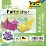 Folia Faltbl&auml;tter 70g/m2 10x10cm 100 Blatt farbig / Folia