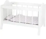 small foot 11778 - Puppengitterbett mit Zubeh&ouml;r Holz Puppenbett wei&szlig; / Legler /