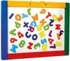 Bino 83651 - Educo Magnetische Tafel mit Buchstaben und Zahlen plus Schieferseite