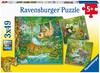 Ravensburger Kinderpuzzle 05180 - Im Urwald - 3x49 Teile Puzzle für Kinder ab 5