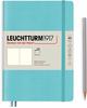 Notizbuch Medium (A5) Softcover 123 nummerierte Seiten Aquamarine blanko