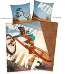 Young Collection 4459244050 - Mountainbike Bettw&auml;sche 80x80 cm + 135x200 cm 100%