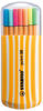 STABILO Fineliner Fineliner point 88 20er Set Zebrui inkl. 5 Neonfarben