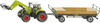 SIKU Farmer - Traktor mit Ballengreifer und Anhänger