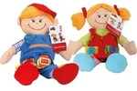 Small foot 5576 - Stoffpuppen Chiara & Massimo 2er Set Stoffpuppen Gr&ouml;&szlig;e 39+37cm /