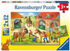 Ravensburger Kinderpuzzle 05178 - Ferien auf dem Pferdehof - 2x12 Teile Puzzle für