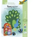 Folia Tonpapierblock 130g/m2 DIN A3 10 Bogen 10-farbig sortiert / Folia / Bei