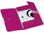 Herlitz Gummizugmappe PP A4 Opak Beere / herlitz