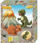 Hama 3250 - Geschenkpackung 3D Dinos B&uuml;gelperlen Midi ca. 2500 St&uuml;ck inklusive