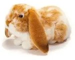 Teddy-Hermann - Hase sitzend hellbraun-wei&szlig; gescheckt 30 cm / Teddy-Hermann / Spiel