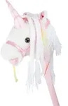 Small foot 10279 - Steckenpferd Wei&szlig;es Einhorn mit Ger&auml;usch-Funktion wei&szlig;/rosa