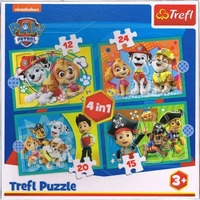 Trefl 4 in 1 Puzzle - Paw Patrol (Kinderpuzzle)