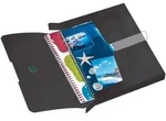 Herlitz Sammelbox A4 PP R&uuml;ckenbreite 4cm opak schwarz / herlitz