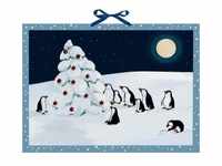 Wandkalender - Pinguin-Weihnacht
