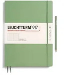 Notizbuch Master Slim (A4+) Hardcover 123 nummerierte Seiten Salbei Dotted /