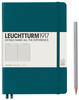 Notizbuch Medium (A5) Hardcover 251 nummerierte Seiten Pacific Green Liniert