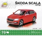 COBI 24582 - &Scaron;koda Scala 1.0 TSI rot Ma&szlig;stab 1:35 70 Klemmbausteine Bausatz / Cobi