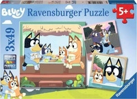 Ravensburger Spieleverlag Kinderpuzzle 3x49 Teile - Blueys Abenteuer