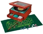 Philos 3706 - Roulette Set exklusive Holzbox mit Aufbewahrungsfach / Philos / Spiel