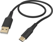 HAMA Flexible, USB-C auf USB-A, Ladekabel, 1,5 m, Schwarz