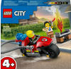 LEGO City 60410 Feuerwehrmotorrad Bausatz, Mehrfarbig