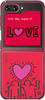SAMSUNG Slash B Keith Haring Love Eco-Friends, Flip Cover, Samsung, Galaxy Z Flip5,