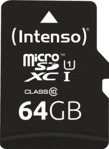 INTENSO UHS-1 Klasse 10, Micro-SDXC Speicherkarte, 64 GB