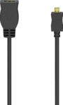 HAMA HDMI Typ D (Micro) Stecker auf A Kupplung, Kabeladapter, 0,1 m