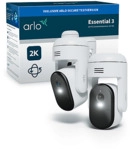 ARLO Essential&nbsp;3 2K PTZ-Sicherheitskamera, 2er Set, &Uuml;berwachungskamera Set