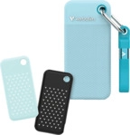 VERBATIM Pocket Festplatte, 2 TB SSD, extern, Polar Blue