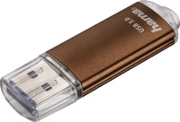 HAMA Laeta USB-Stick, 128 GB, 40 MB/s, Braun