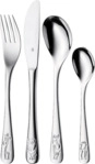WMF Safari 4-teilig, Cromargan Edelstahl Kinderbesteck-Set Silber