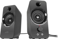 SPEEDLINK DAROC PC Lautsprecher (Stereo-Lautsprecher, Schwarz