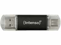 INTENSO Drive 3 USB-Stick, 128 GB, 70 MB/s, Anthrazit