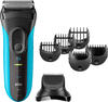 BRAUN Series 3 Shave&Style - 3010BT Rasierer Schwarz/Blau (Wet & Dry,