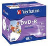 VERBATIM 43508 Printable Bedruckbar DVD+R 16X Rohling