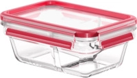EMSA N10407 Clip & Close 0.8 Liter Frischhaltedose Transparent/Rot