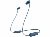 SONY WI-C100, In-ear Kopfhörer Bluetooth Blau